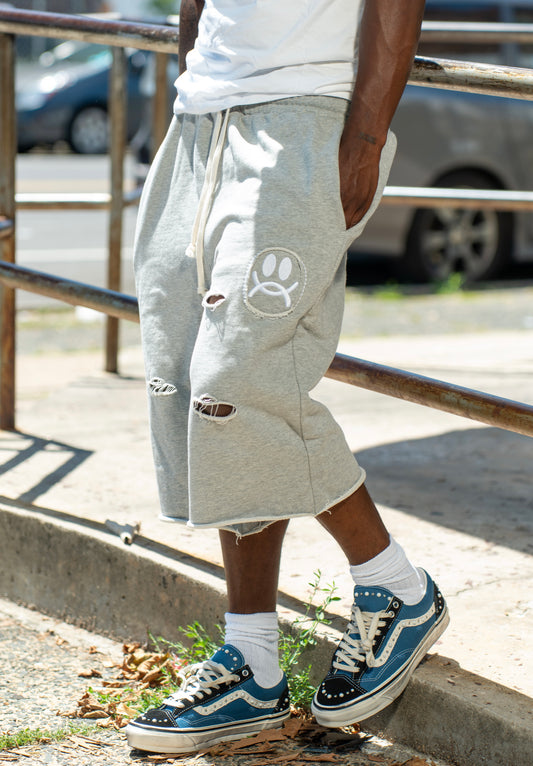3/4 MSD SHORTS (HEATHER GREY)